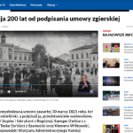 Media o Umowie Zgierskiej i naszej rocznicy – TVP 3 Łódź